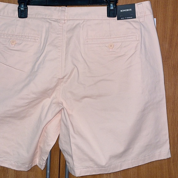 NWT Mens Bonobos Stretch Washed Chinos - Peach - Size 40 - Picture 12 of 15